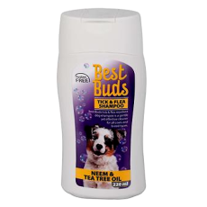Best Buds Tick & Flea Shampoo 220ml - with Neem & Tea Tree Oil